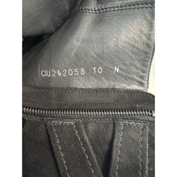 Stuart Weitzman Black Suede Wedge Ankle Boots Size 10 N - Picture 13 of 13